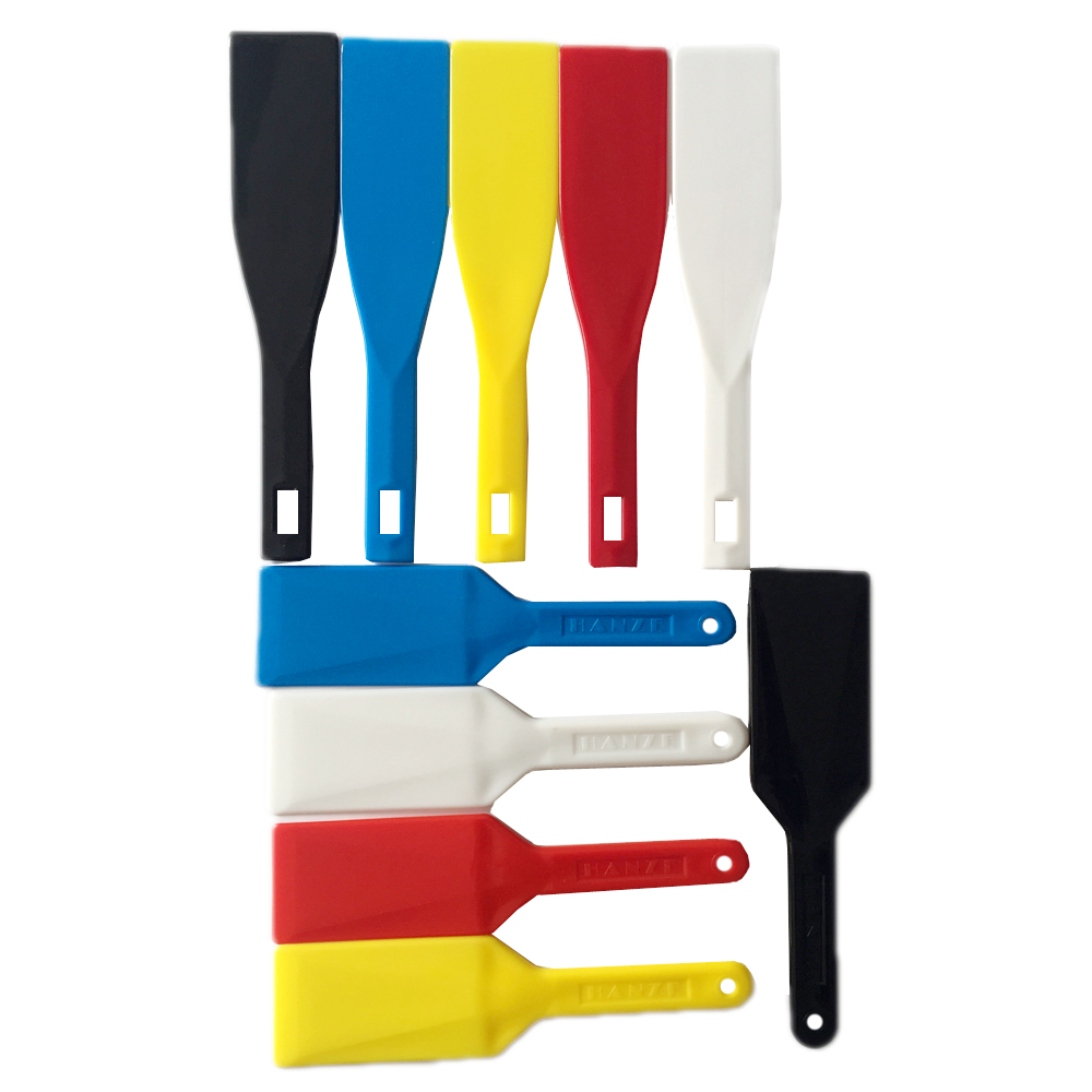 Plastic screen printing flexible ink spatula