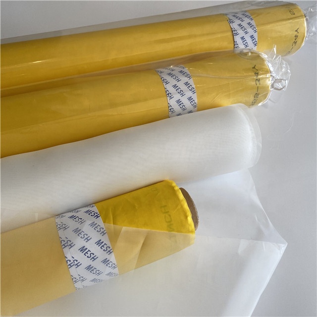 6T-180T 65'' Bolting cloth Polyester Silk Screen Printing Mesh Fabric roll 30 or 50 meters/yards white /yellow color