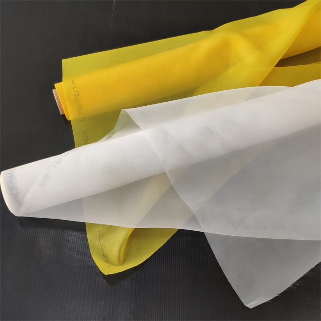 18mesh-420mesh White Or Yellow Plain Weave 43t silk screen printing mesh For Printing